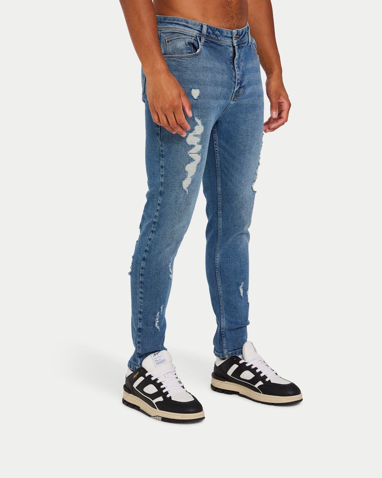 Mens Distressed Slim Fit Jean