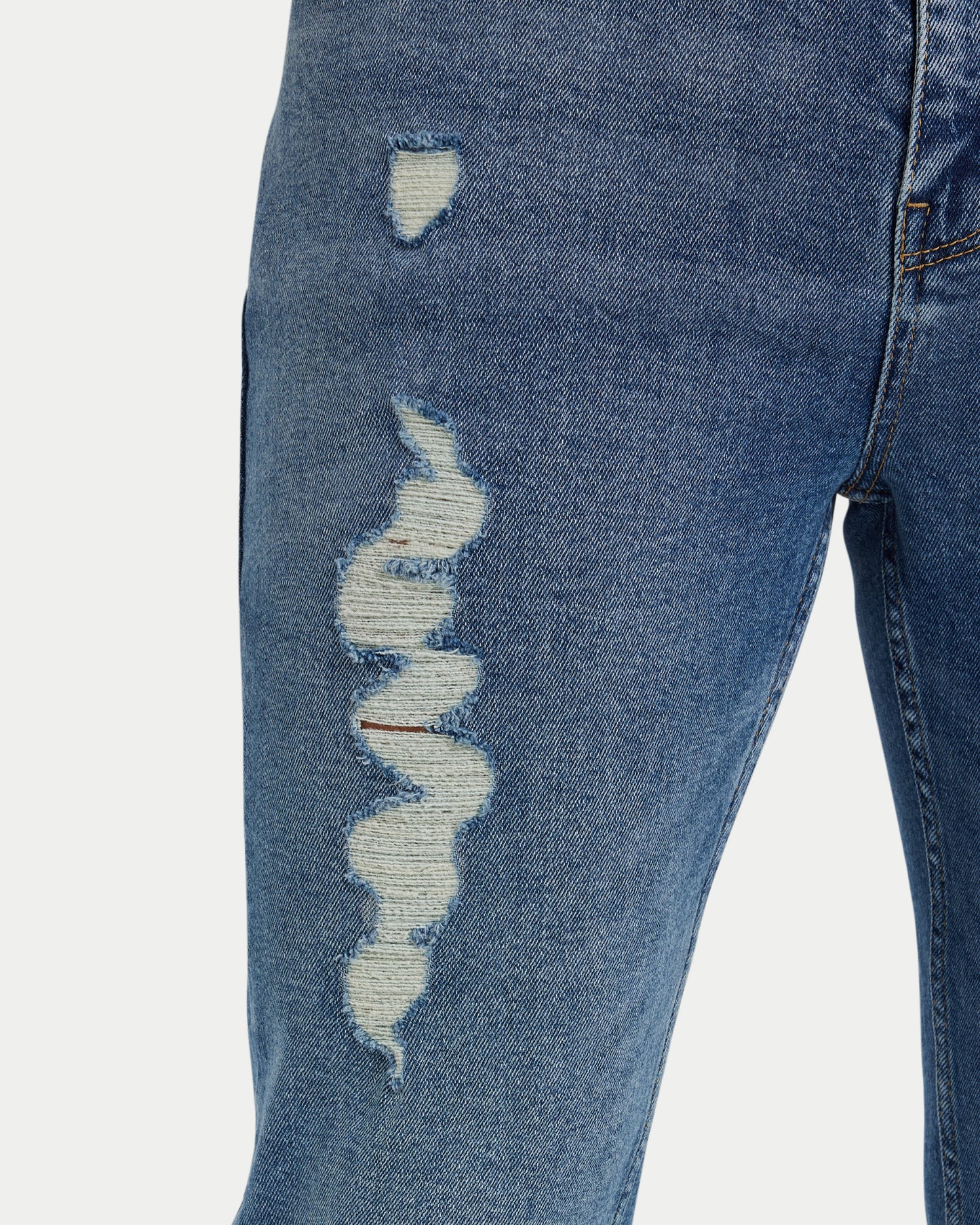 Mens Distressed Slim Fit Jean