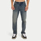 جينز رجالي مريح من قماش الدنيم - غسيل متوسط 