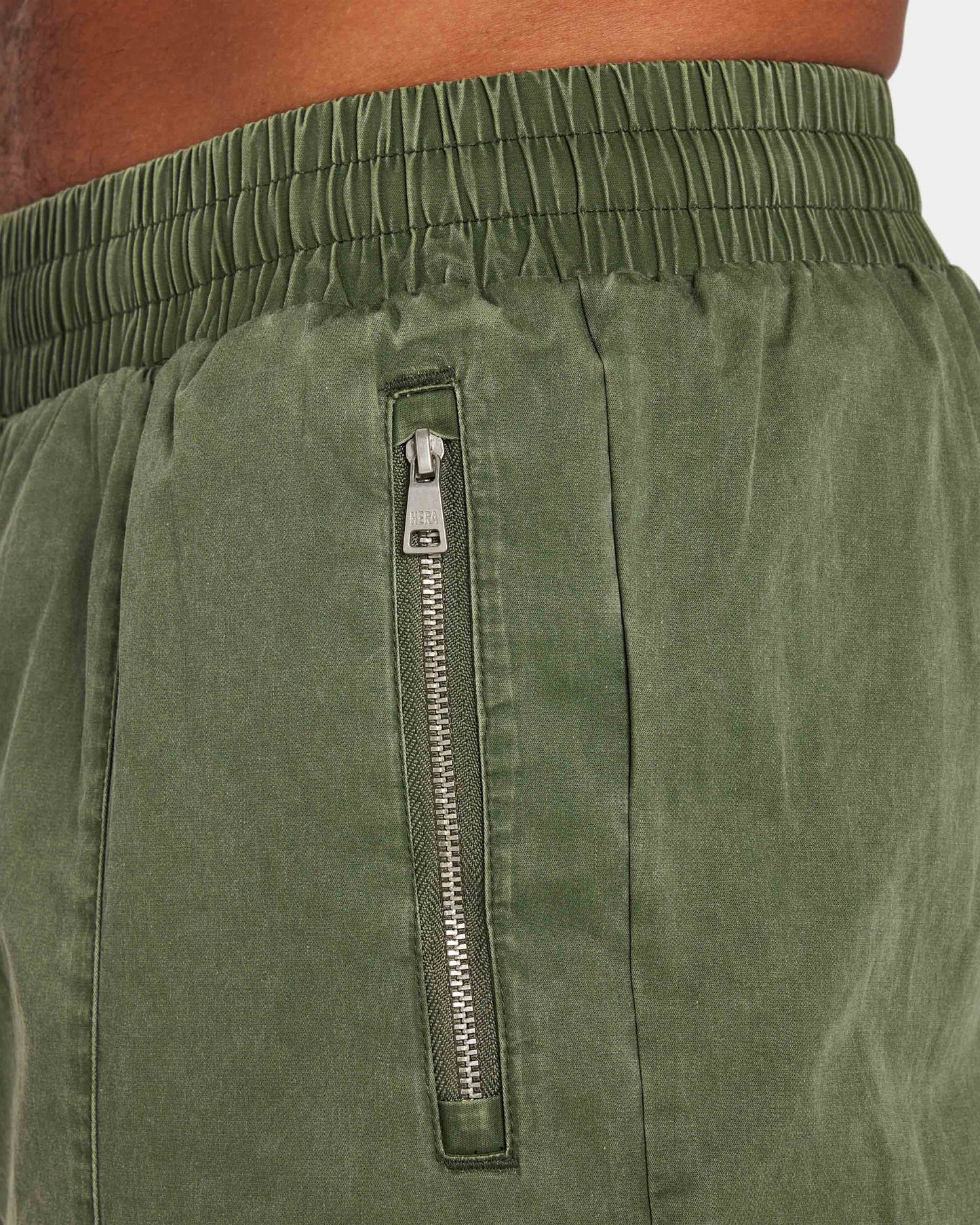 بنطال كارجو رجالي مغسول - كاكي داكن 