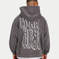 Mens Graffiti Oversized Hoodie
