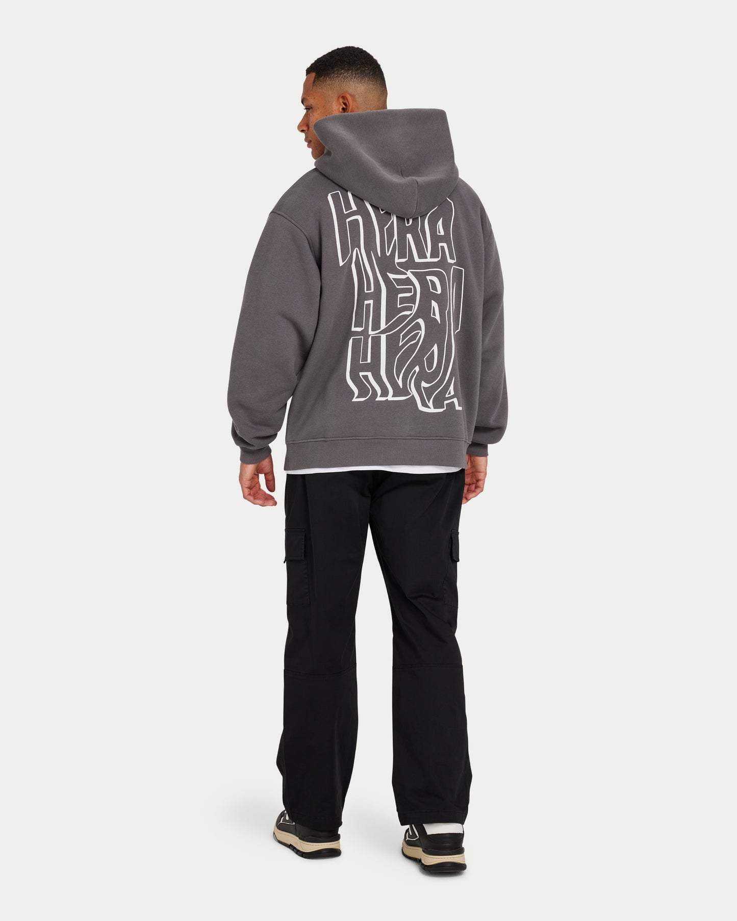 Mens Graffiti Oversized Hoodie
