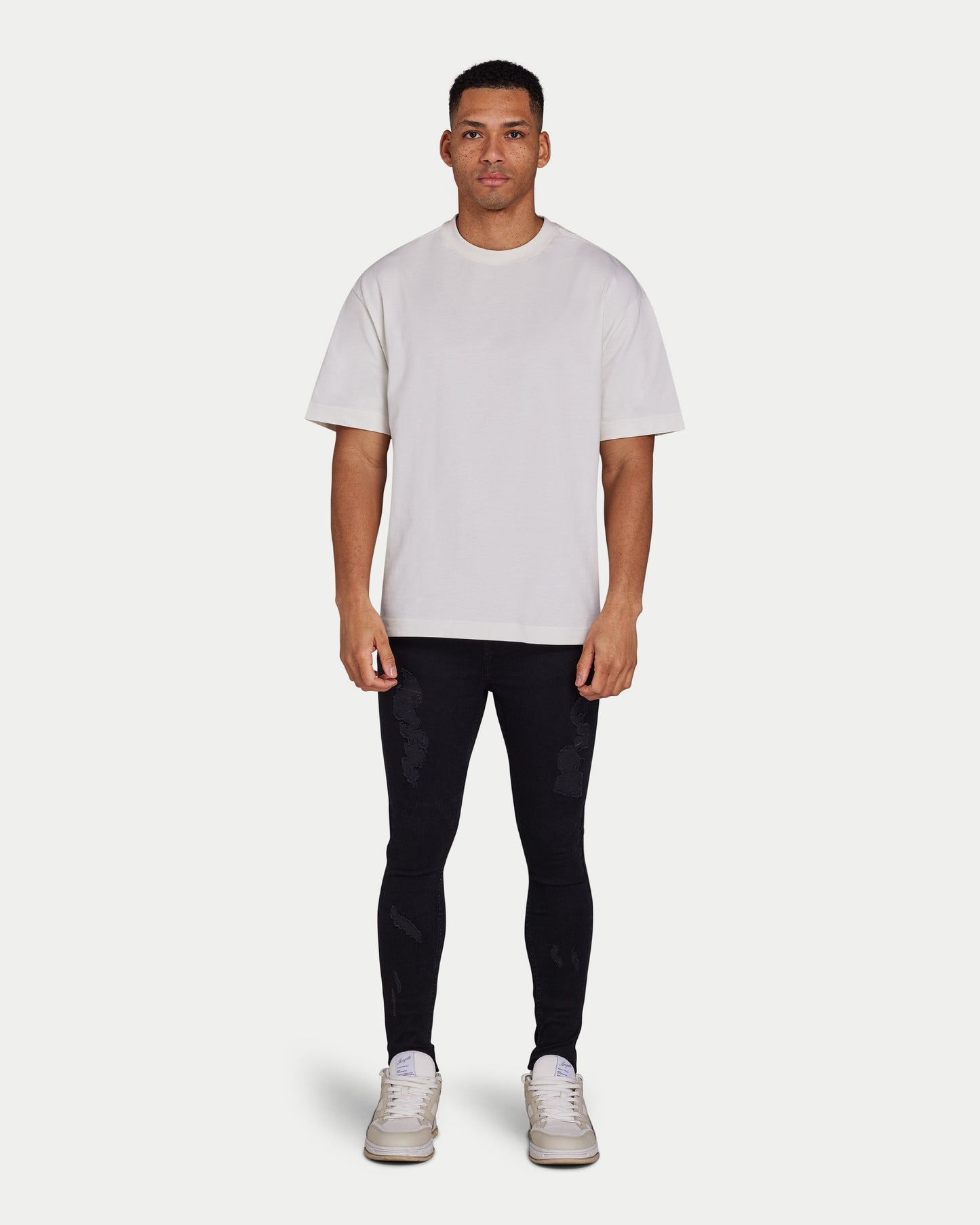 Mens Spray-on Ripped Jean