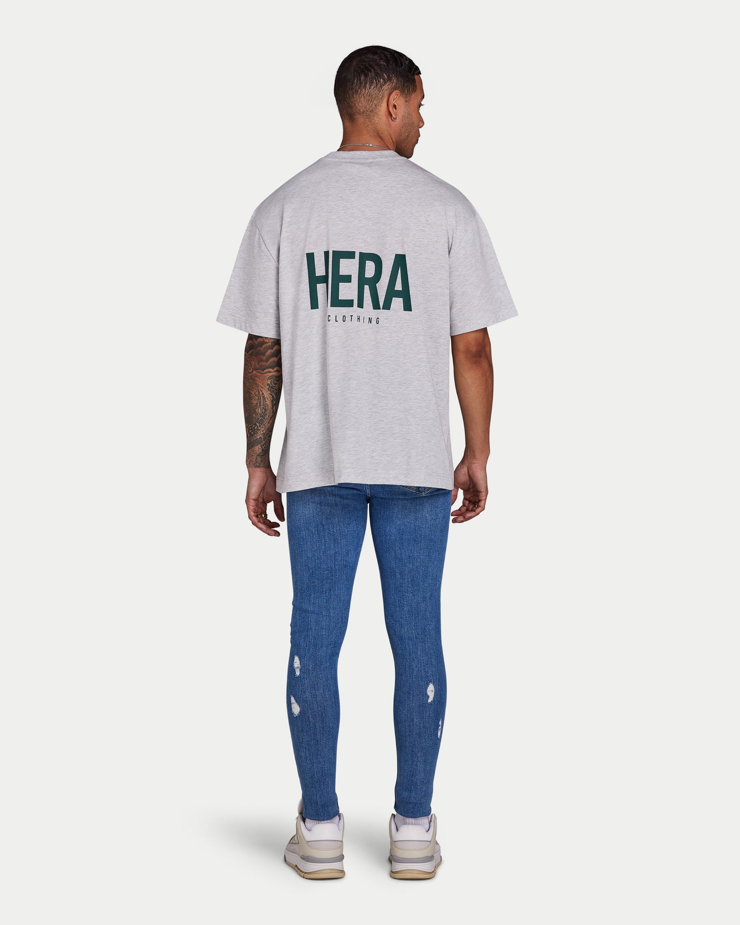 Mens Spray-on Ripped Jean