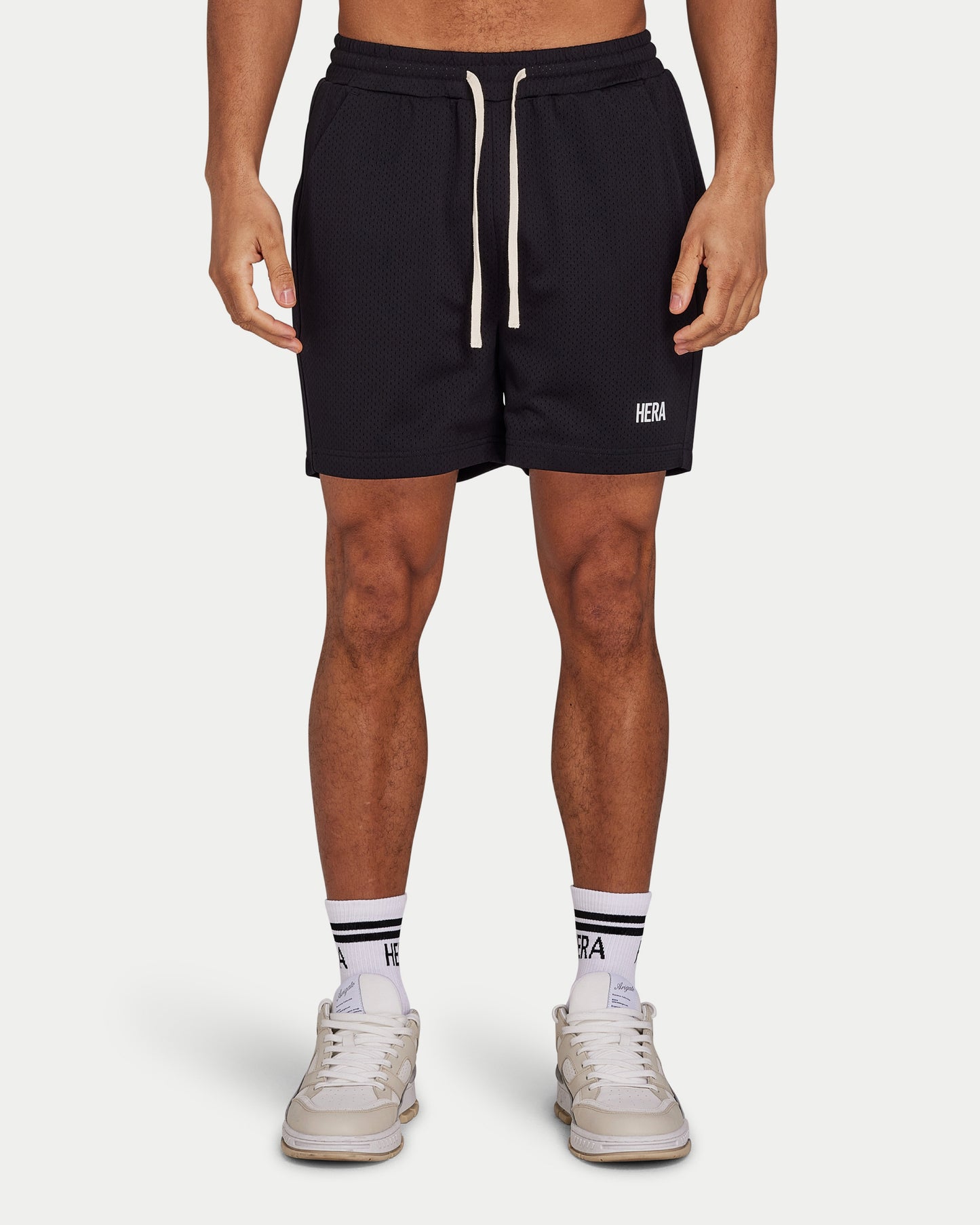 شورت شبكي رجالي - أسود 