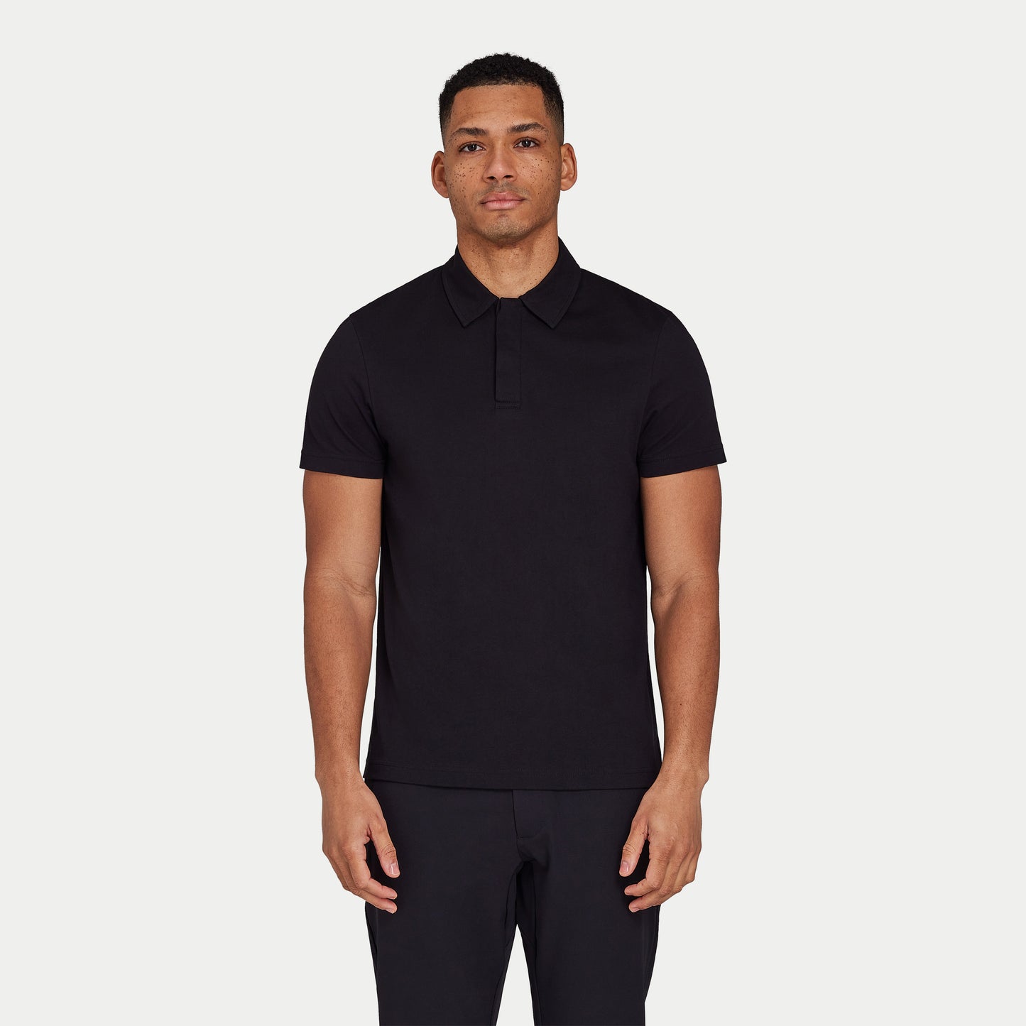 Men's Luxe Polo Shirt - Black