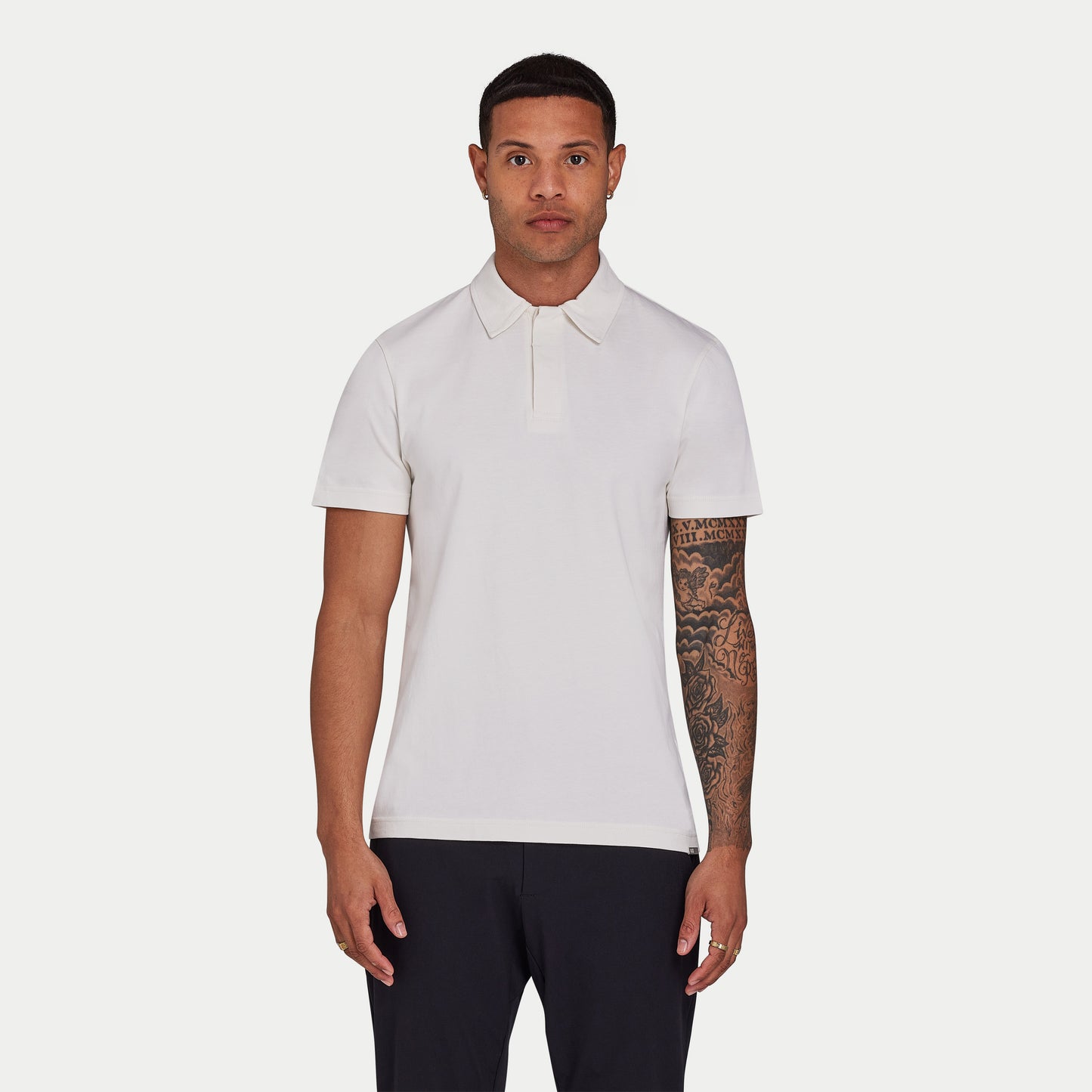 Men's Luxe Polo Shirt - Off White