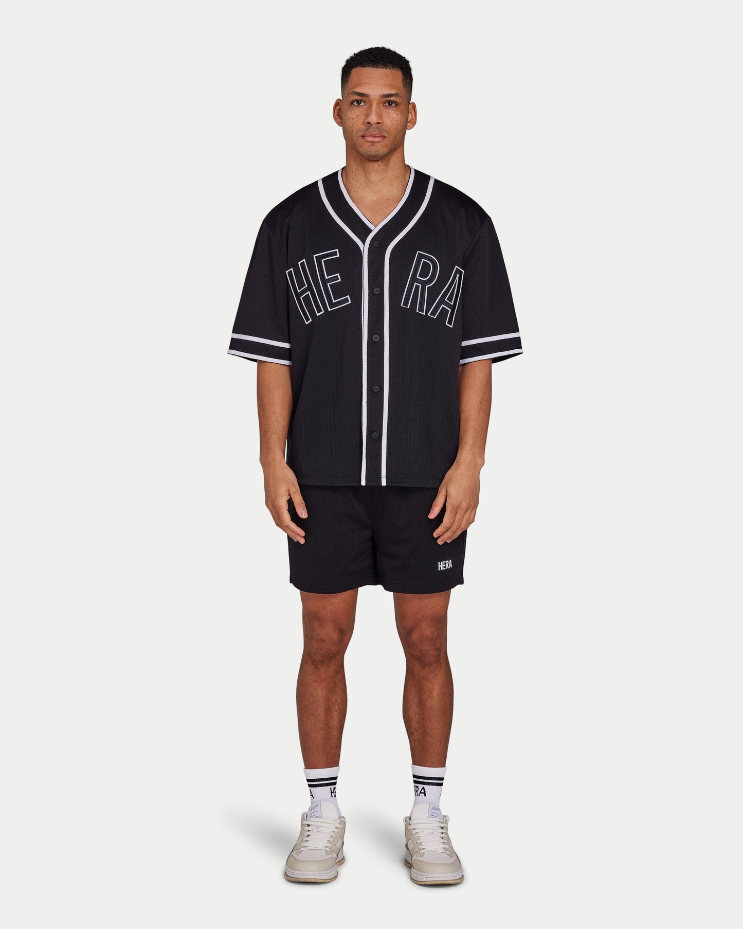 جيرسي شبكي رجالي - أسود 