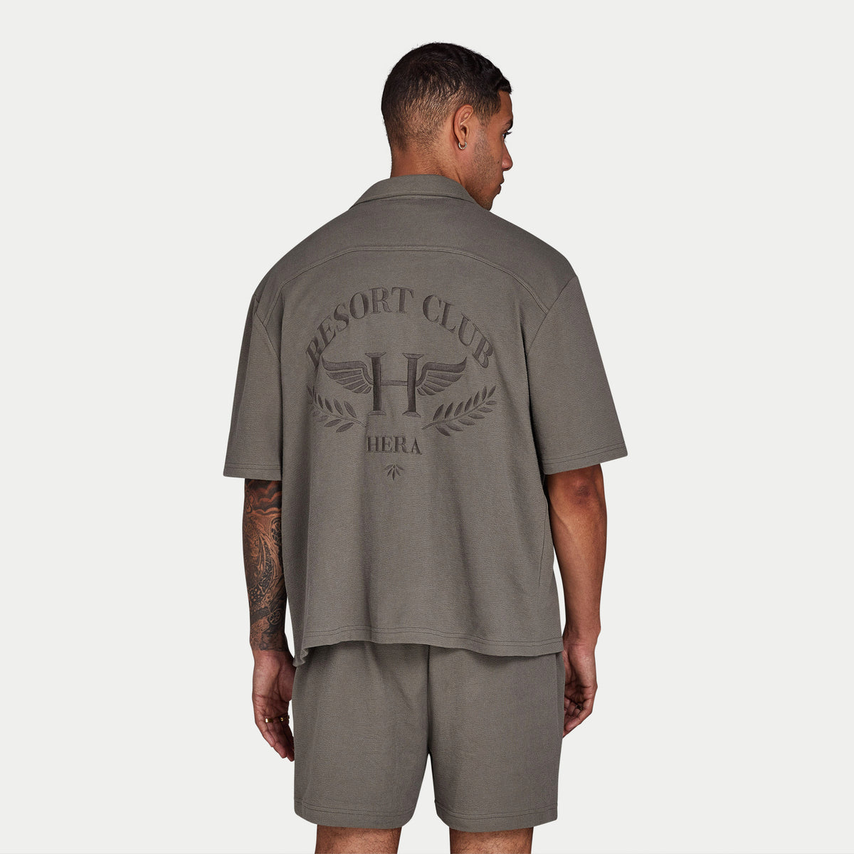 REWEAR Mens Resort Club Shirt - Marsh Grey