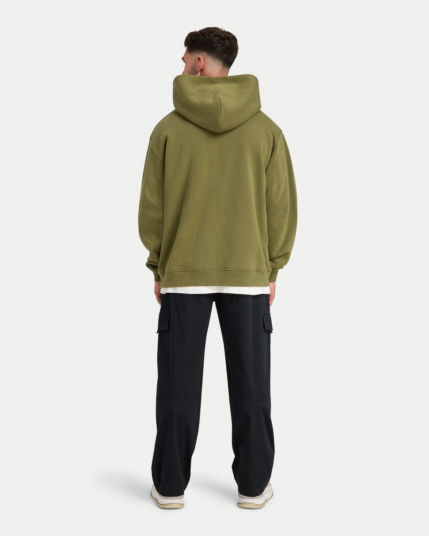 هوديي رجالي جماعي - زيتوني أخضر