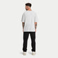 Mens Focus Oversized T-Shirt - Grey Marl