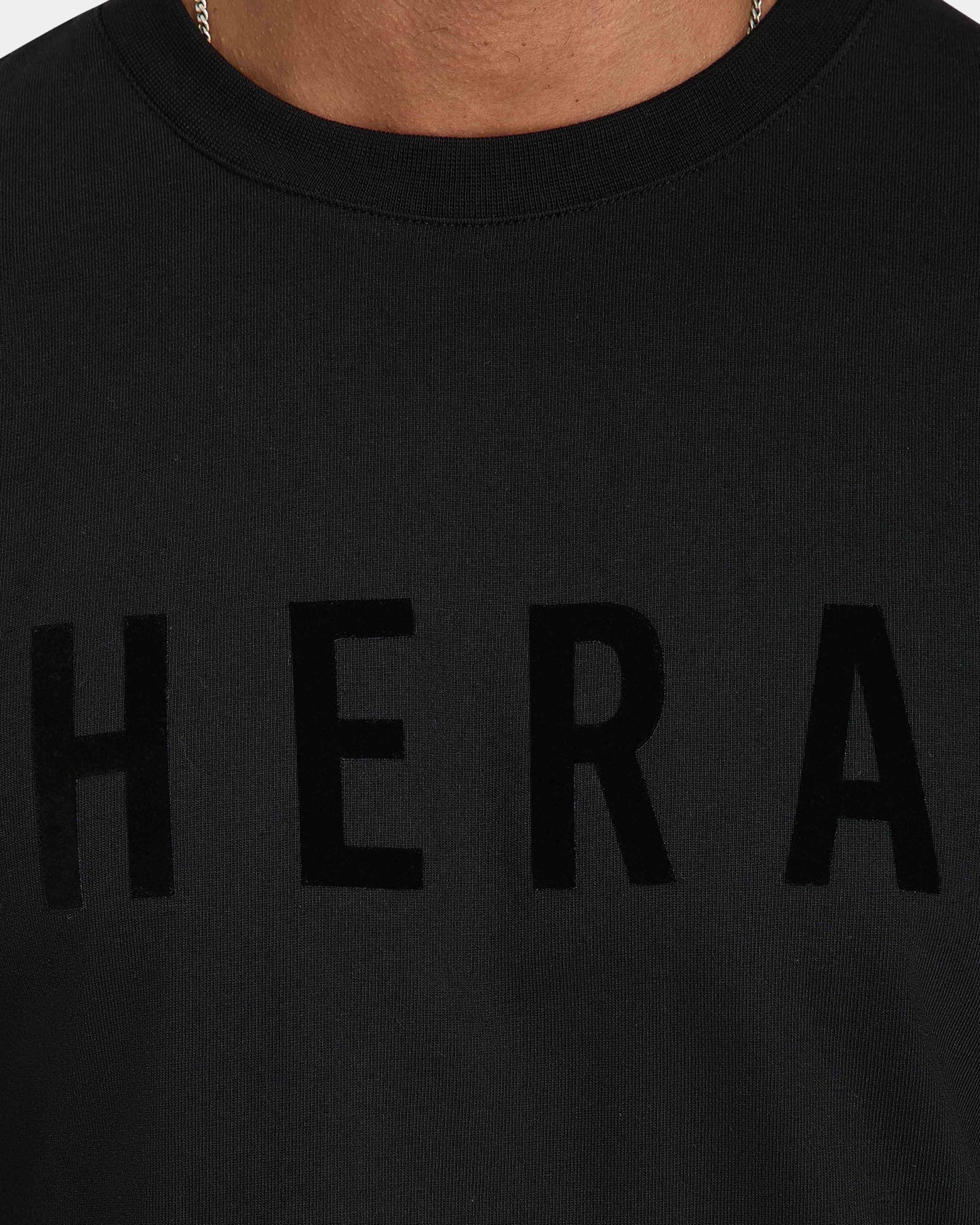 تيشيرت رجالي Focus بقصة عادية - أسود