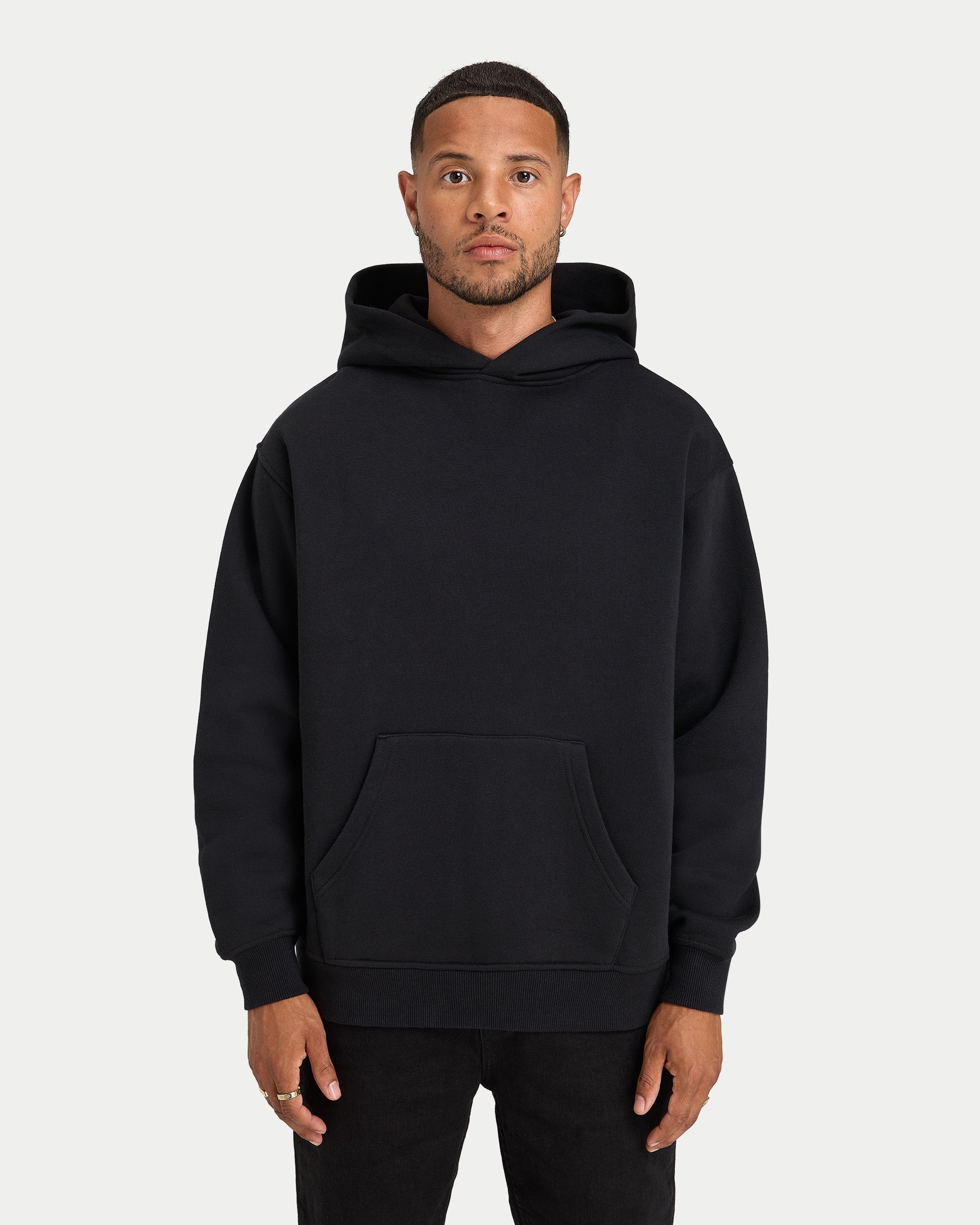 Mens Graffiti Oversized Hoodie - Black | HERA Clothing