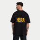 Mens Oversized Staple T-Shirt - Black Gold