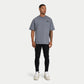 Mens Oversized Staple T-Shirt - Charcoal Grey