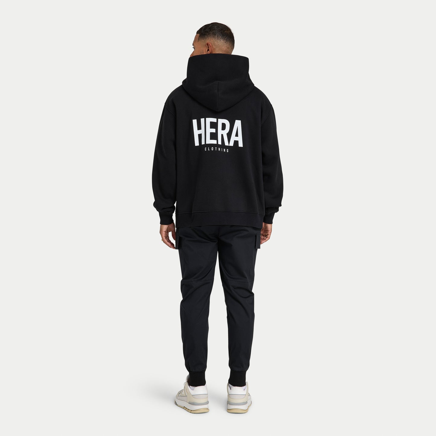 Mens Staple Oversized Hoodie - Black