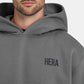 Mens Staple Oversized Hoodie - Charcoal Grey