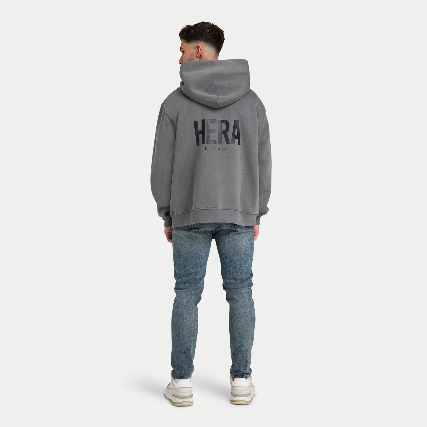 Mens Staple Oversized Hoodie - Charcoal Grey