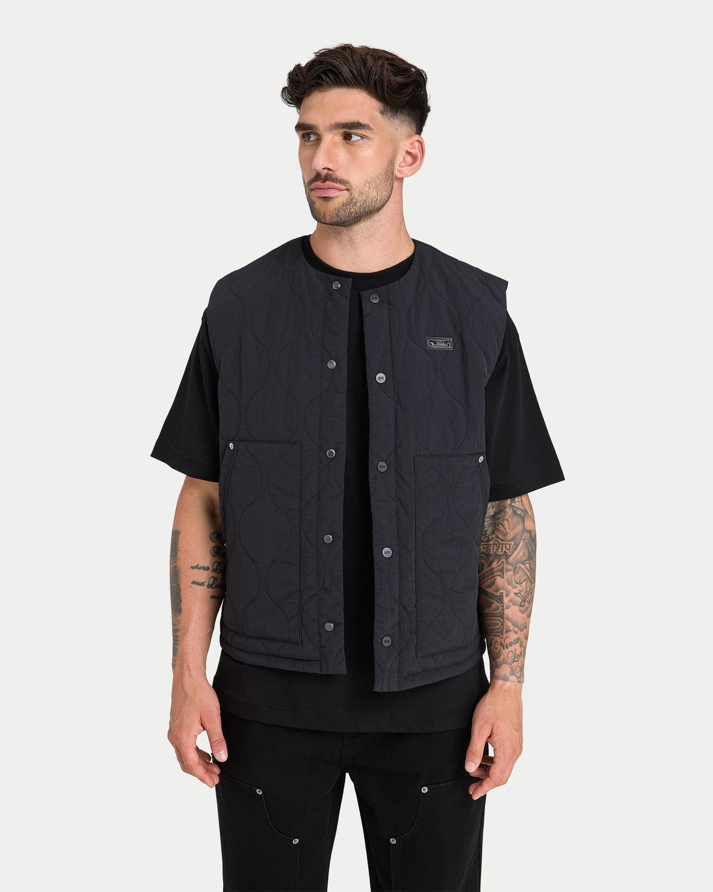 Mens Quilted Utility Gilet