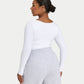 REWEAR Womens Essential Dual Wear Long Sleeve Top