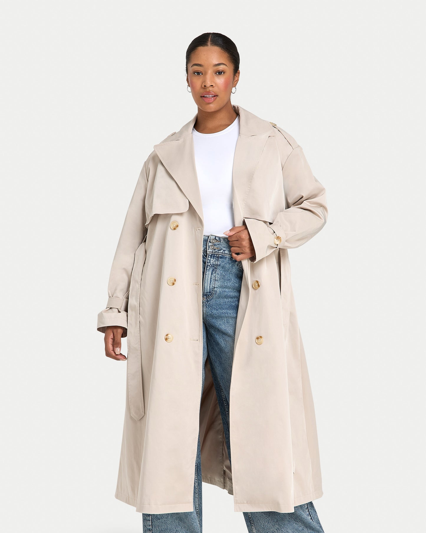 Womens Oversized Trench Coat