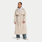 Womens Oversized Trench Coat  - Safari