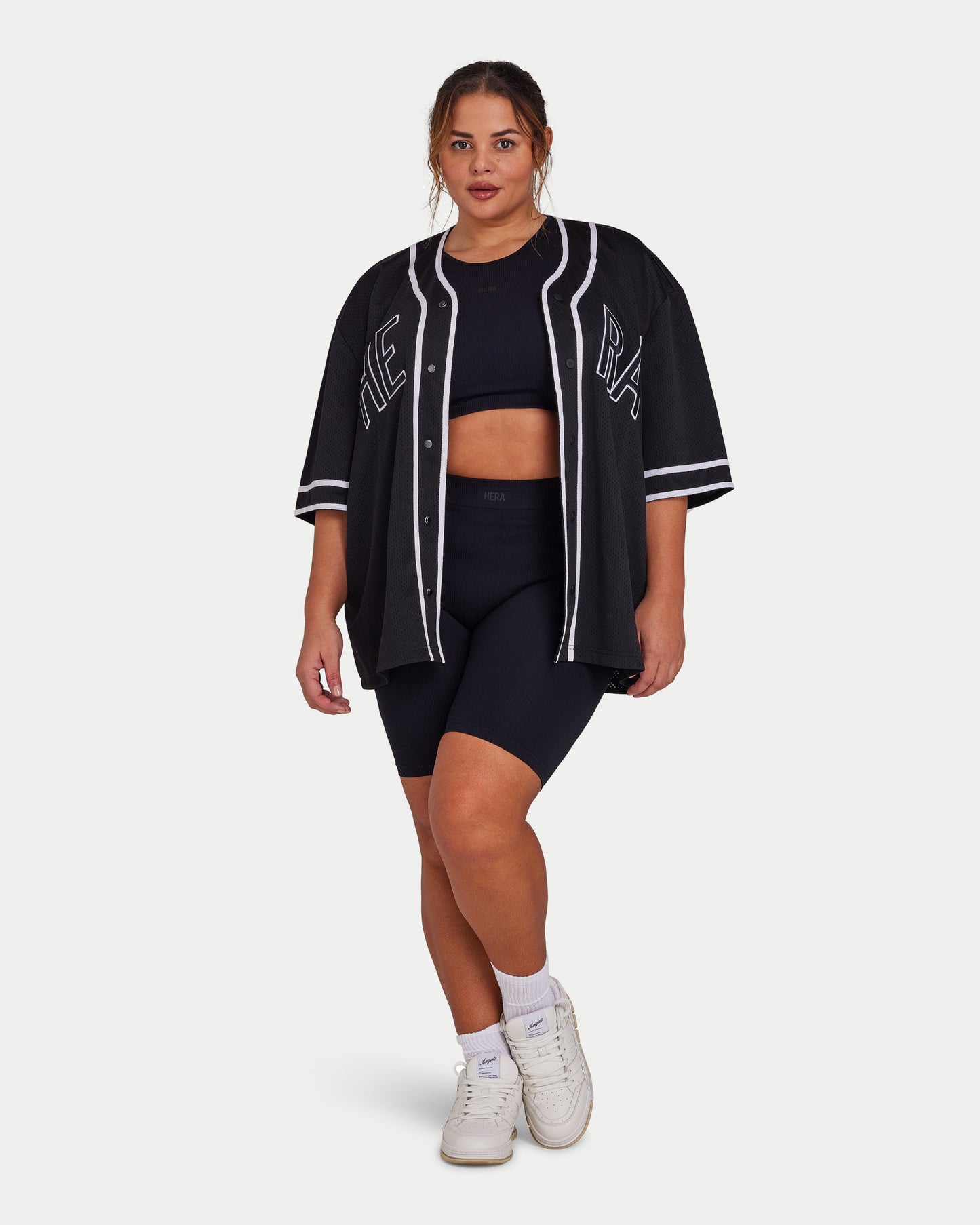 جيرسي شبكي رجالي - أسود 