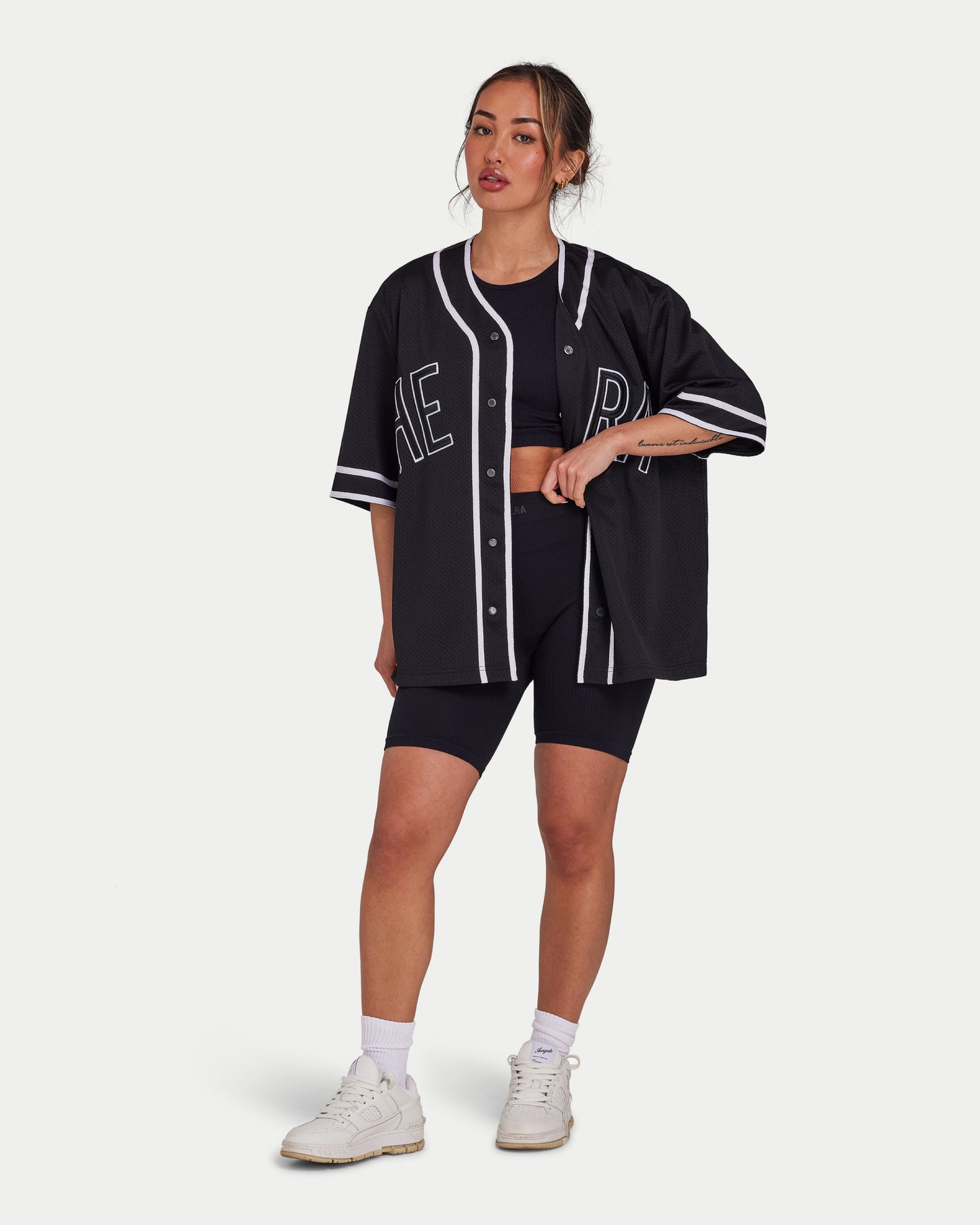 جيرسي شبكي رجالي - أسود 