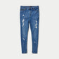 Mens Spray-on Ripped Jean