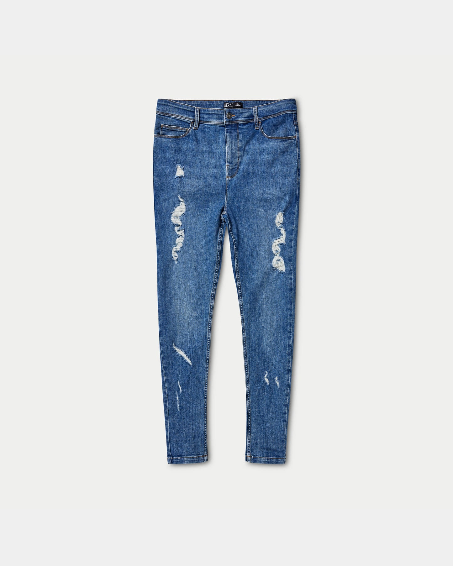 Mens Spray-on Ripped Jean