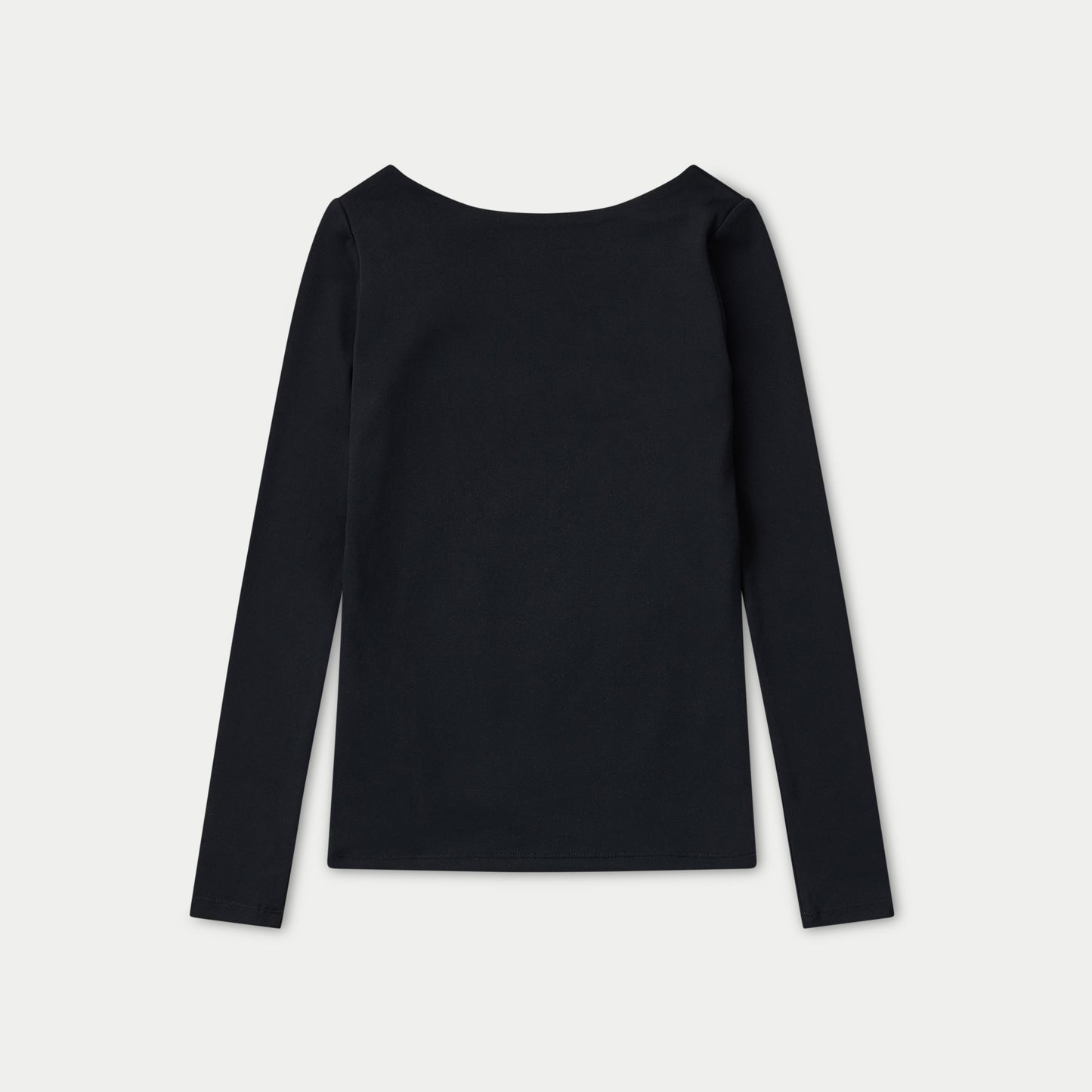 Womens Essentials Dual Wear Long Sleeve Top - Black