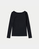 Womens Essential Dual Wear Long Sleeve Top