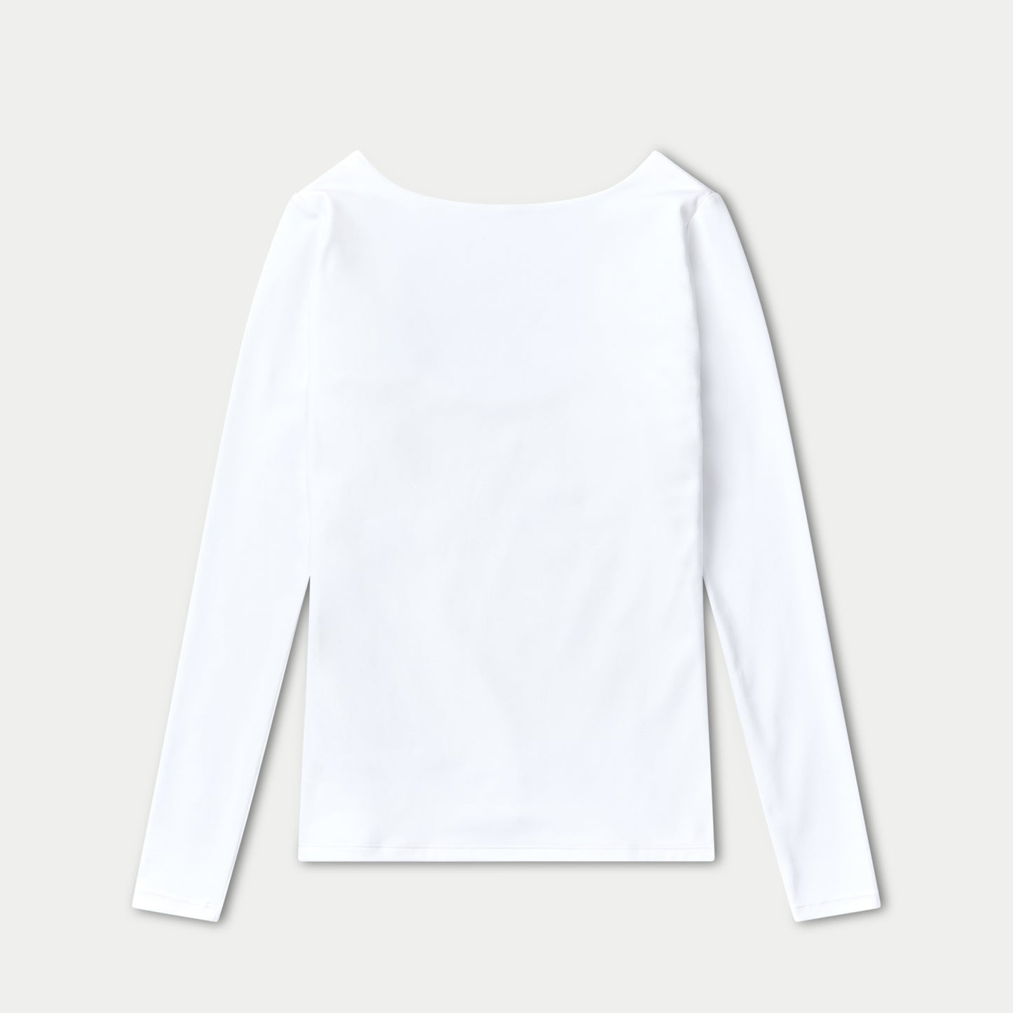 Womens Essentials Dual Wear Long Sleeve Top - White