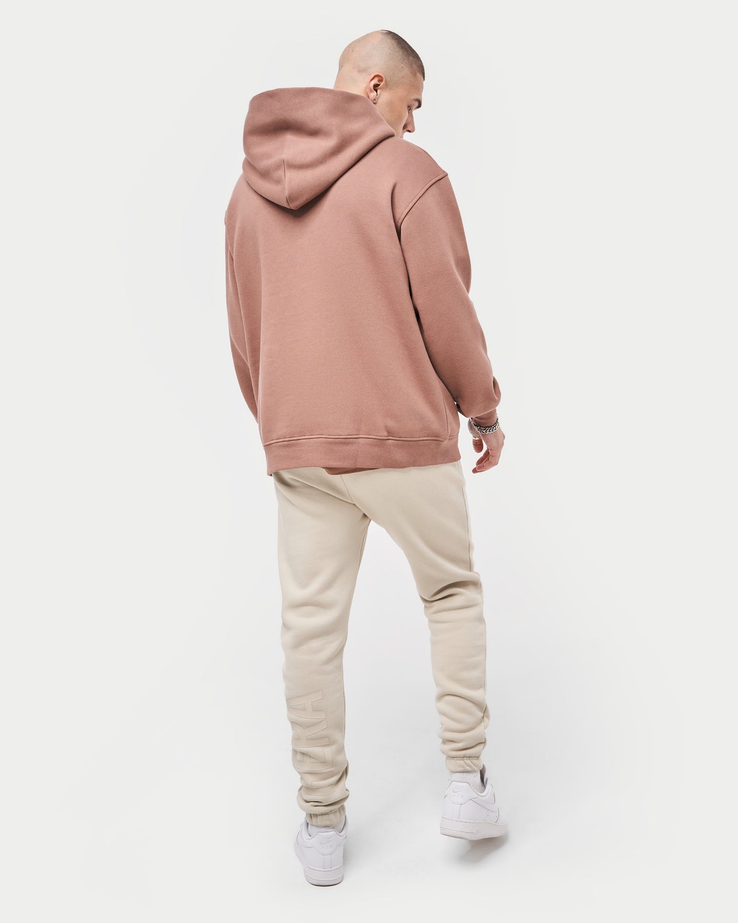Mens Label Oversized Hoodie