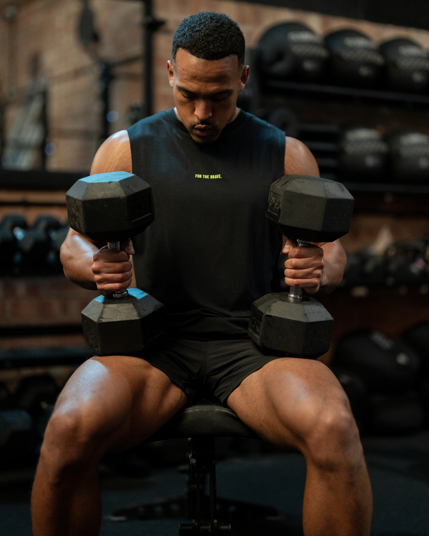 Mens For the Brave Oversized Tank