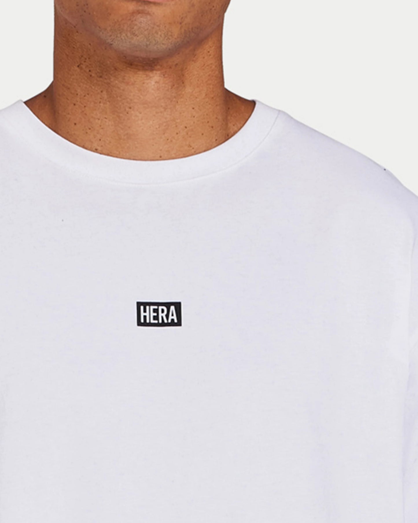 تي شيرت رجالي كبير الحجم من مجموعة كوليكتيف - أبيض