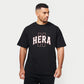 REWEAR Mens Varsity T-shirt - Black
