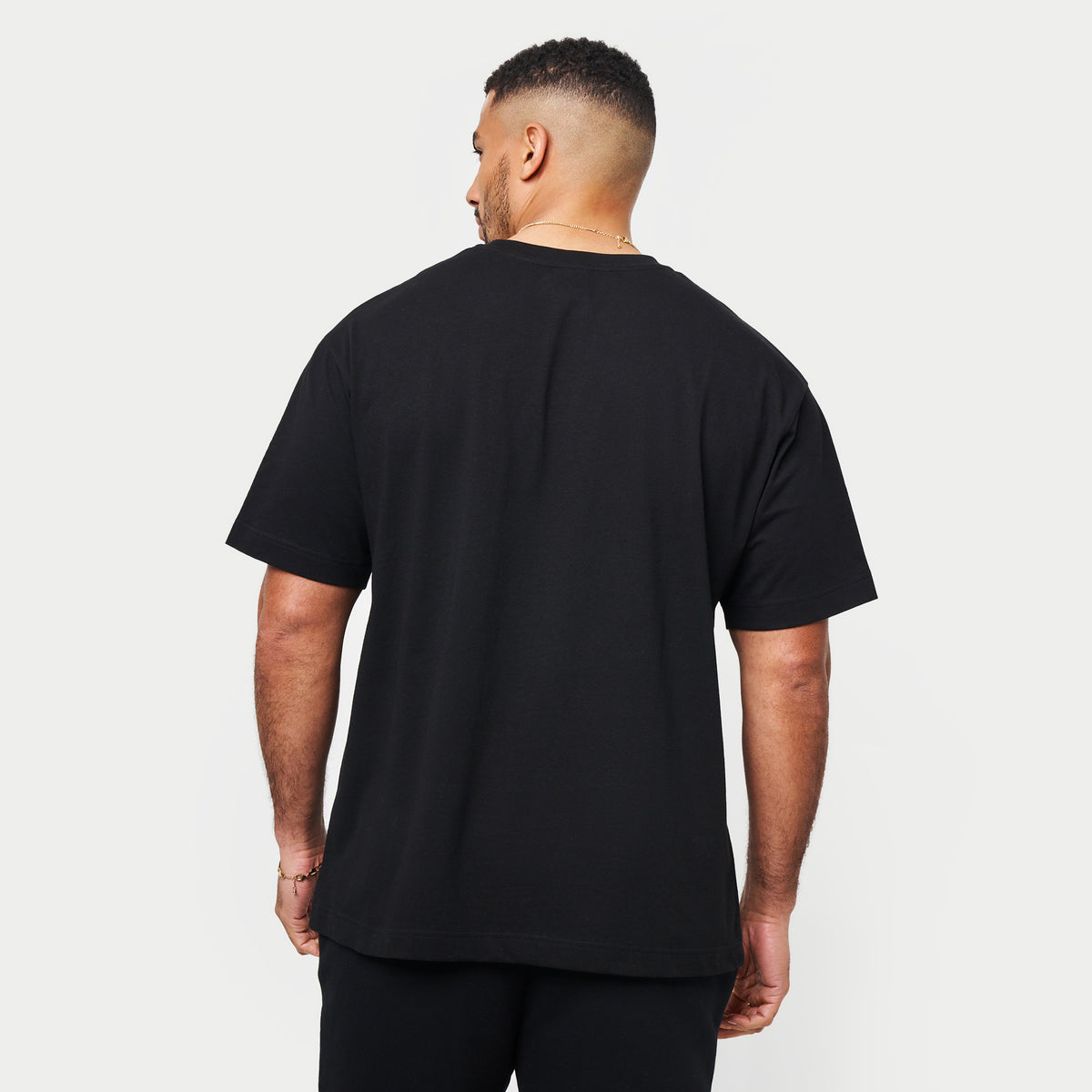 REWEAR Mens Varsity T-shirt - Black