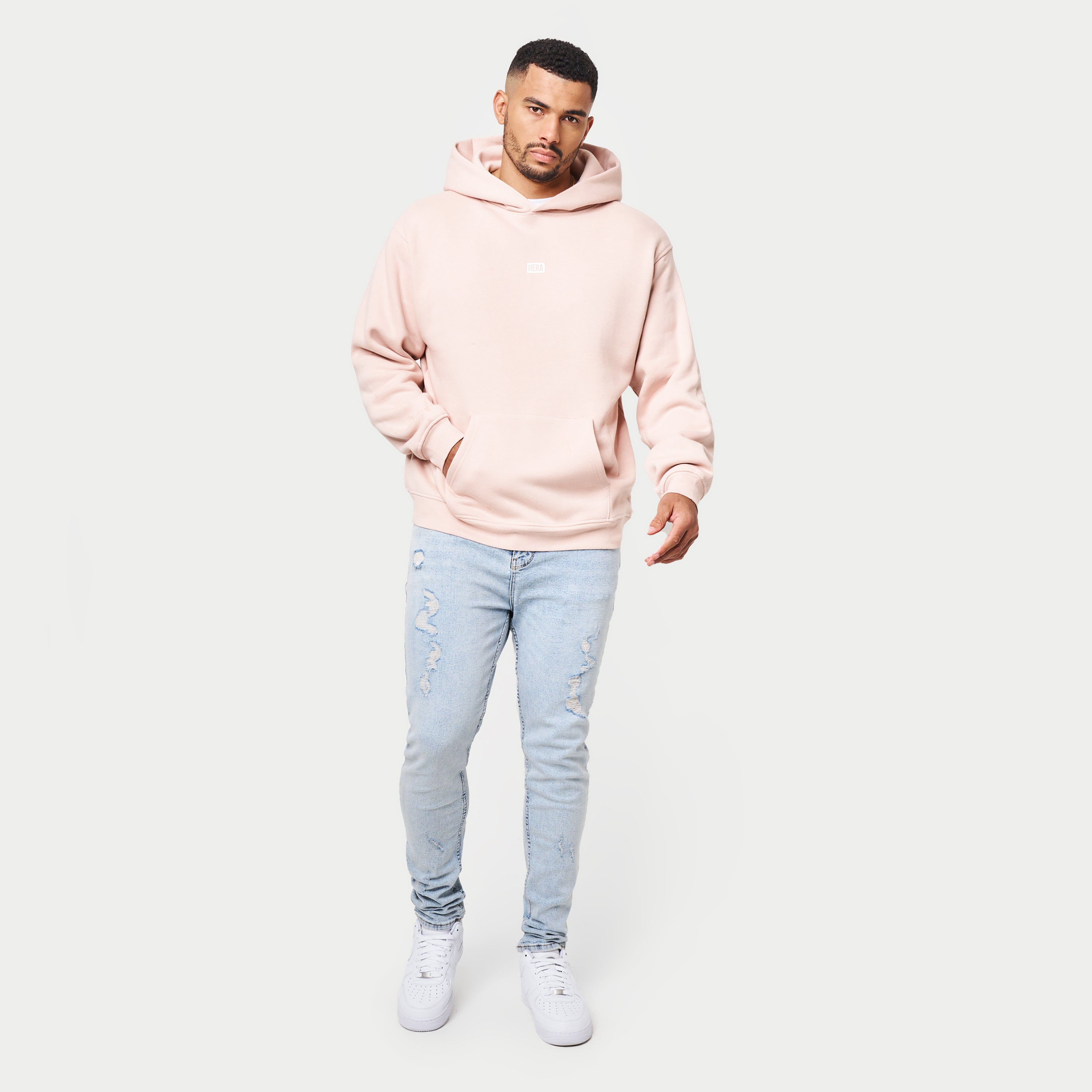 Oversized pink sale hoodie mens