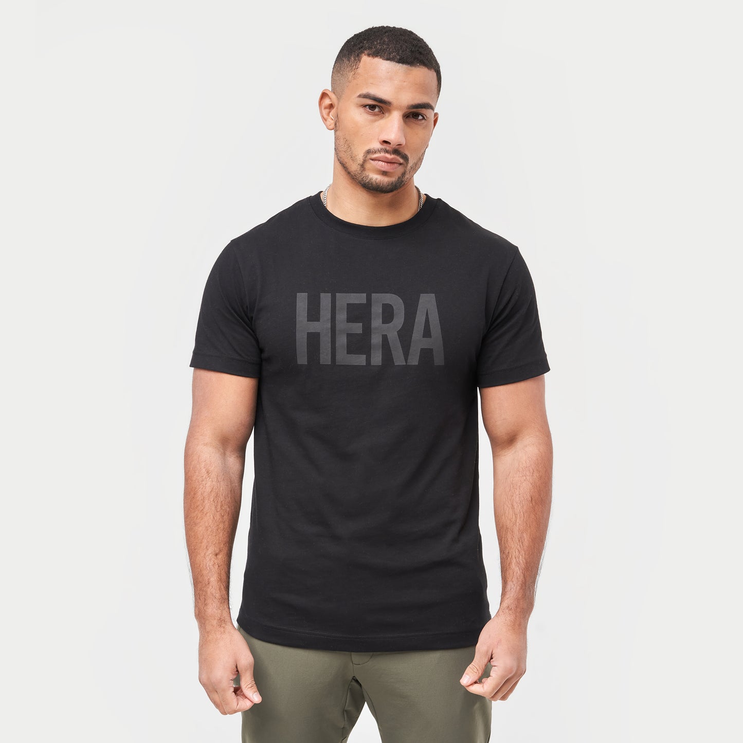 REWEAR Label Regular Fit T-Shirt - Black