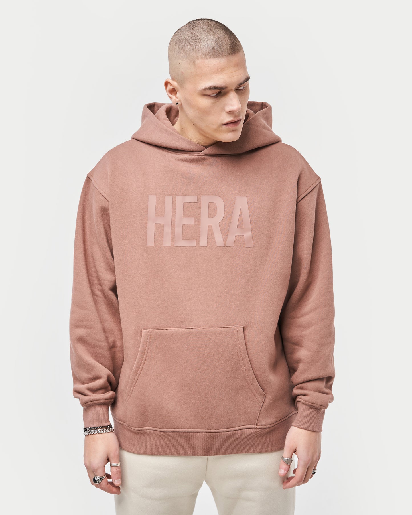 Mens Label Oversized Hoodie