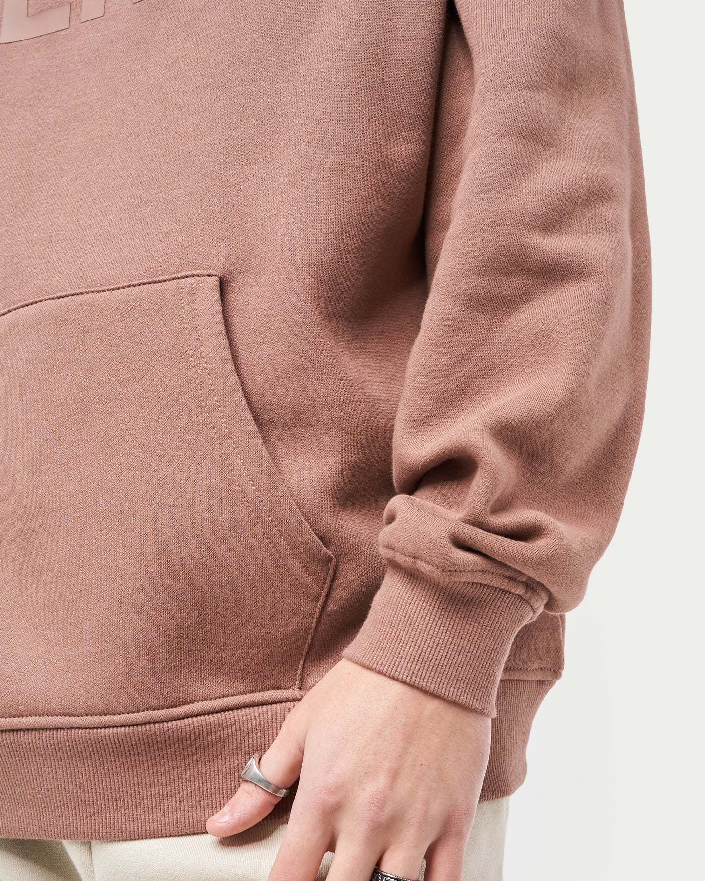 Mens Label Oversized Hoodie