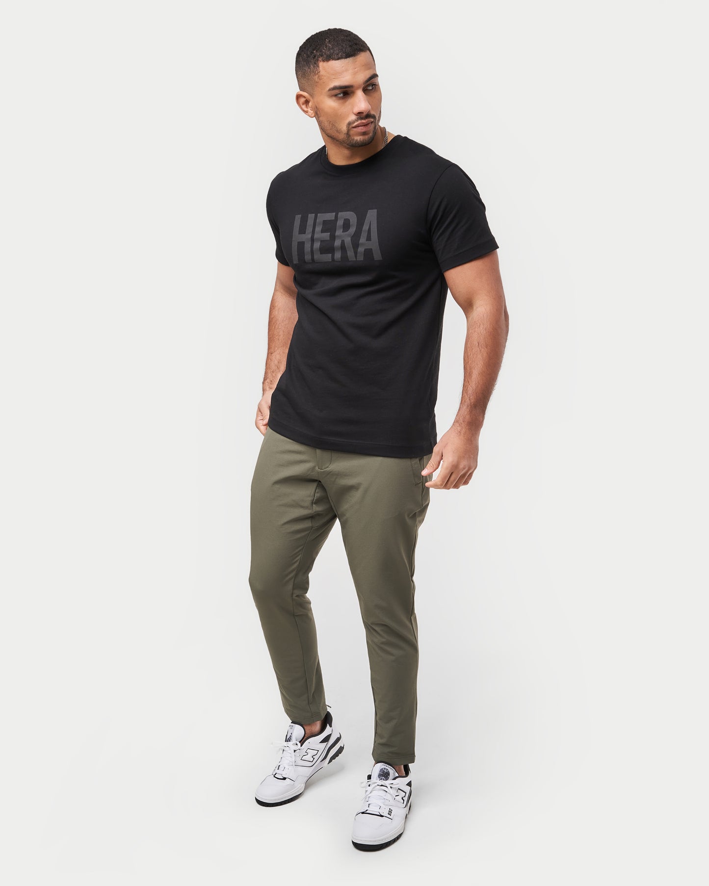 بنطلون رجالي بتقنية Refined Tech - كاكي داكن