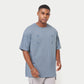 REWEAR Imprint Oversized T-Shirt - China Blue