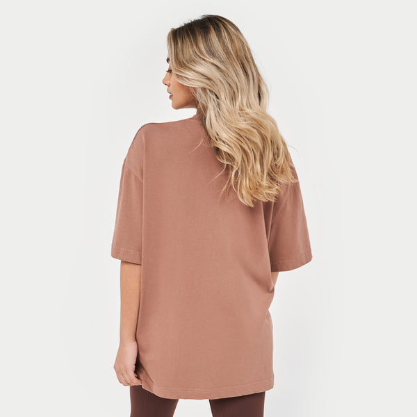 REWEAR Icon T-Shirt - Acorn Brown