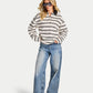 Womens Striped Rugby Polo Shirt