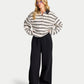 Womens Striped Rugby Polo Shirt