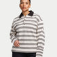 Womens Striped Rugby Polo Shirt