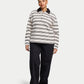 Womens Striped Rugby Polo Shirt