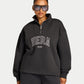 Womens 365 Applique 1/4 Zip Sweatshirt